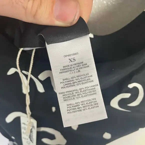 Madewell Scoop Neck One Piece Abstract Summer Trendy Swimsuit US Women's XS New - Picture 5 of 6